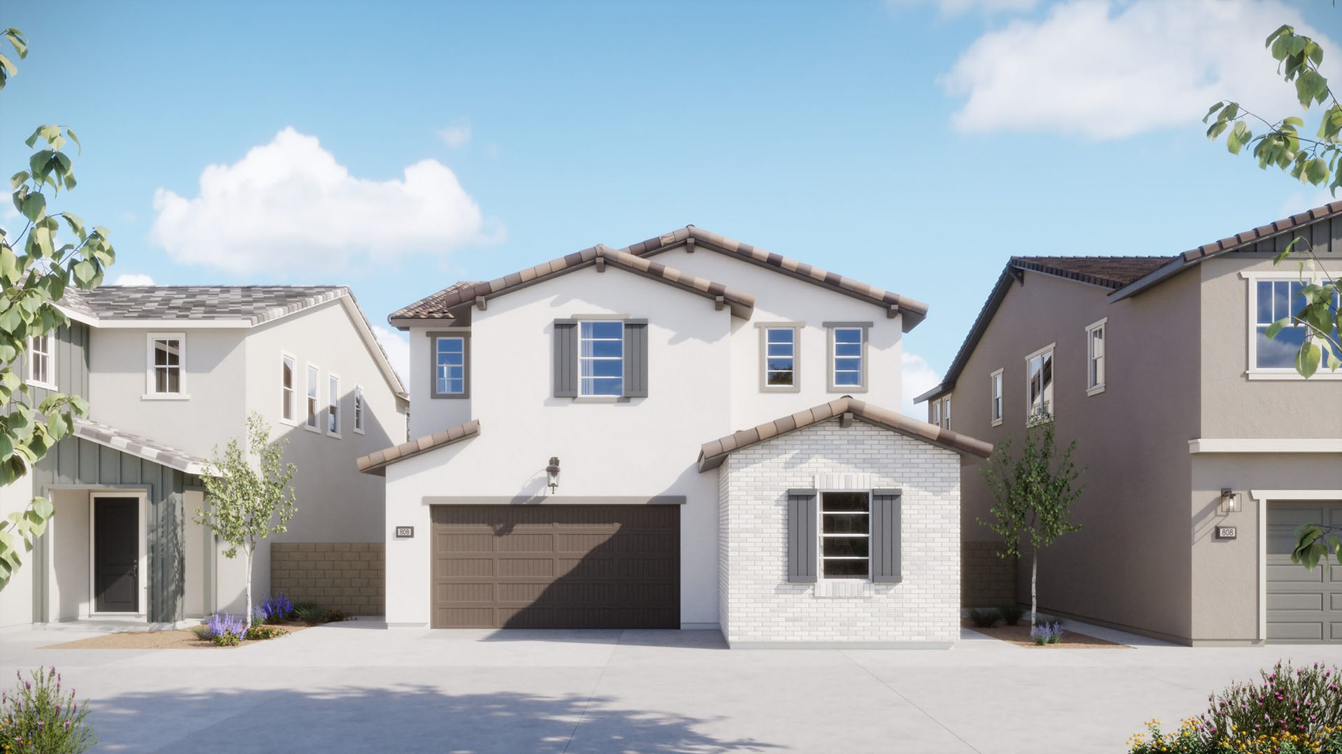 Adobe Ranch Elevation - Plan 2 - Juniper - Harvest at Limoneira