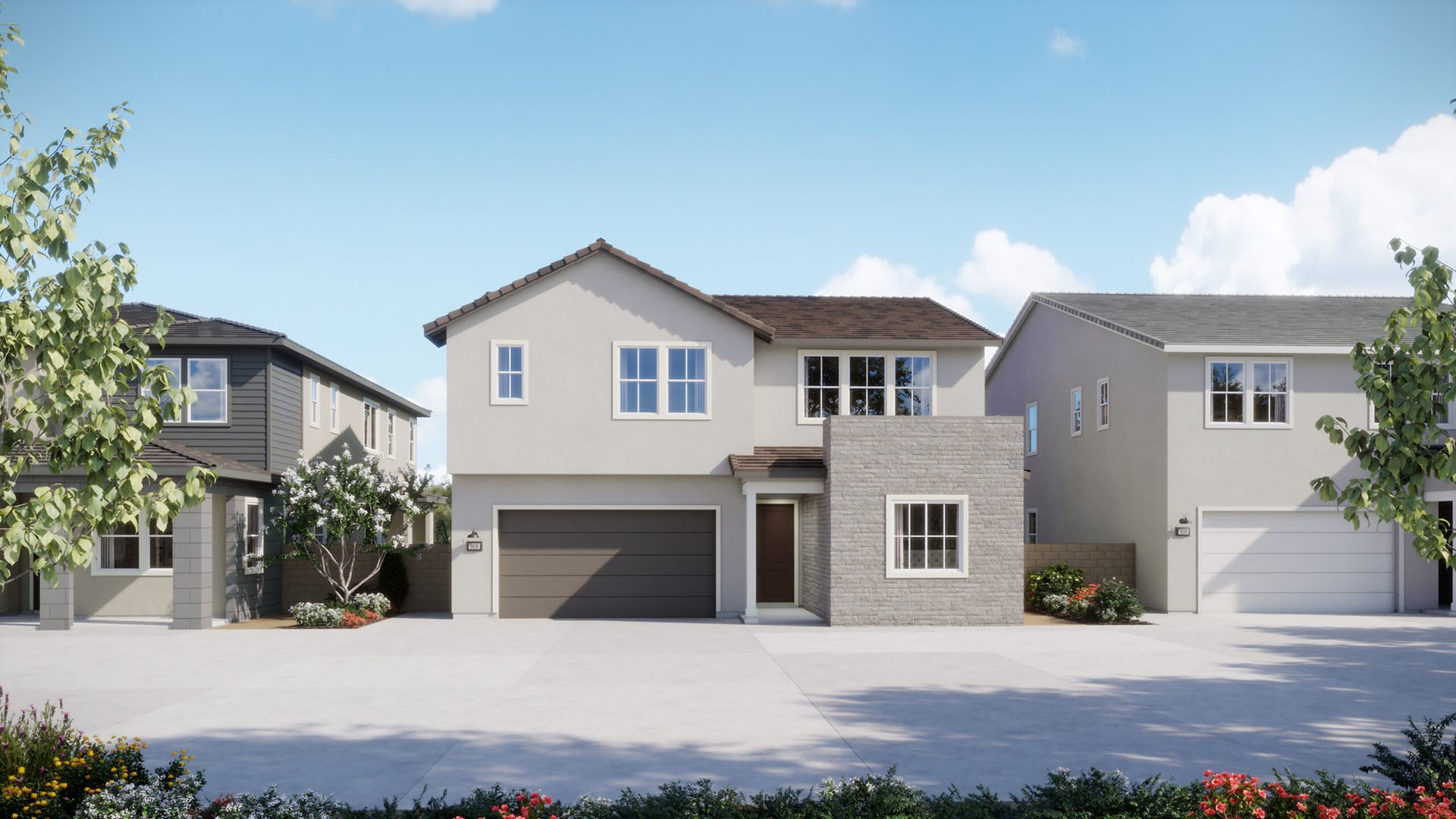 Contemporary Farmhouse Elevation - Plan 1 - Laurel - Harvest at Limoneira