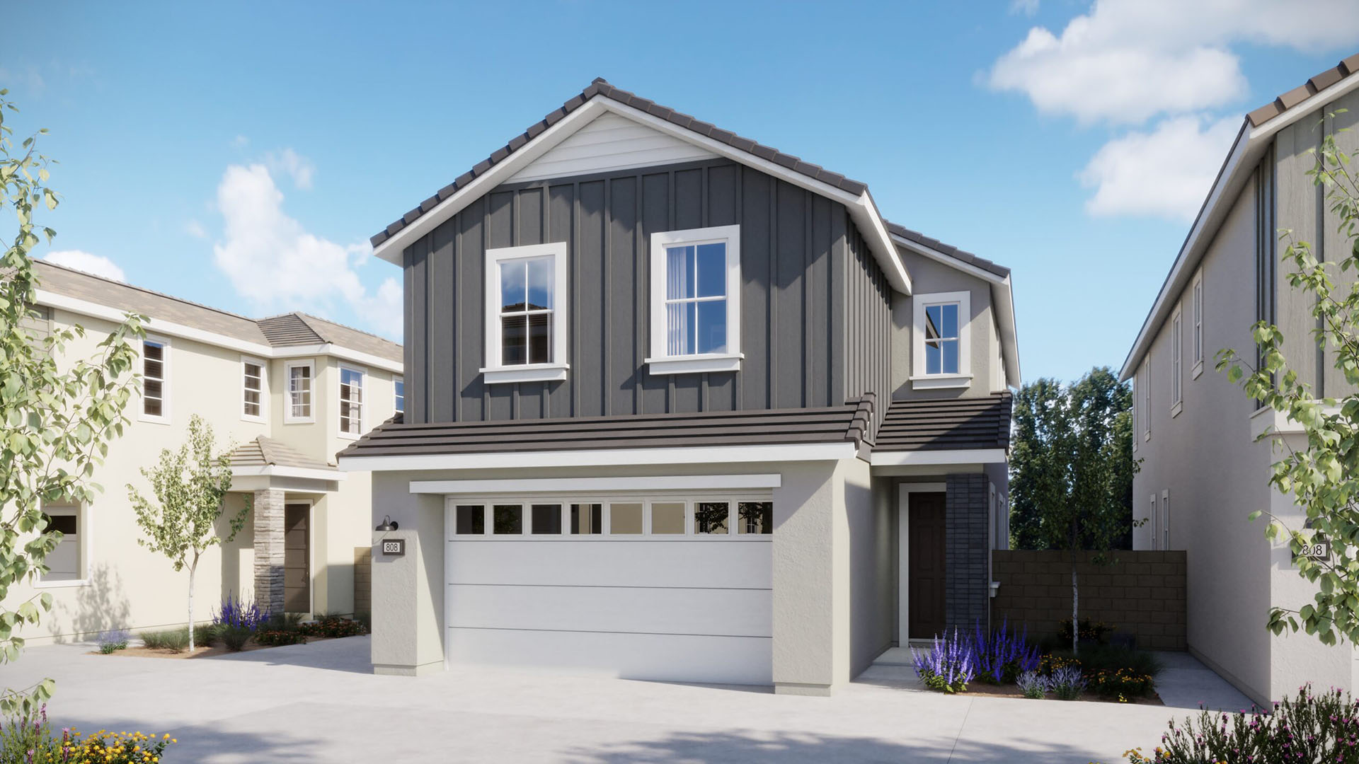 Contemporary Farmhouse Elevation - Plan 2 - Arbor - Harvest at Limoneira