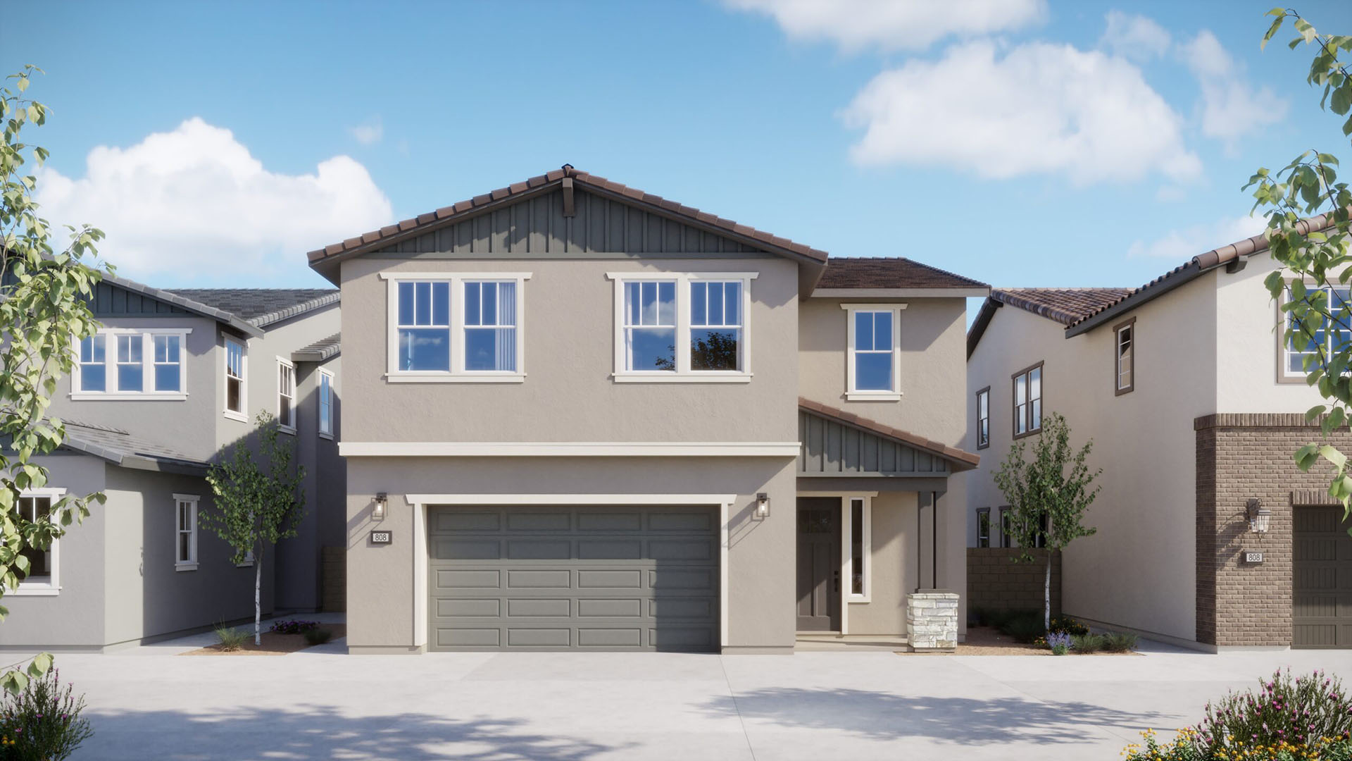 Craftsman Elevation - Plan 1 - Juniper - Harvest at Limoneira