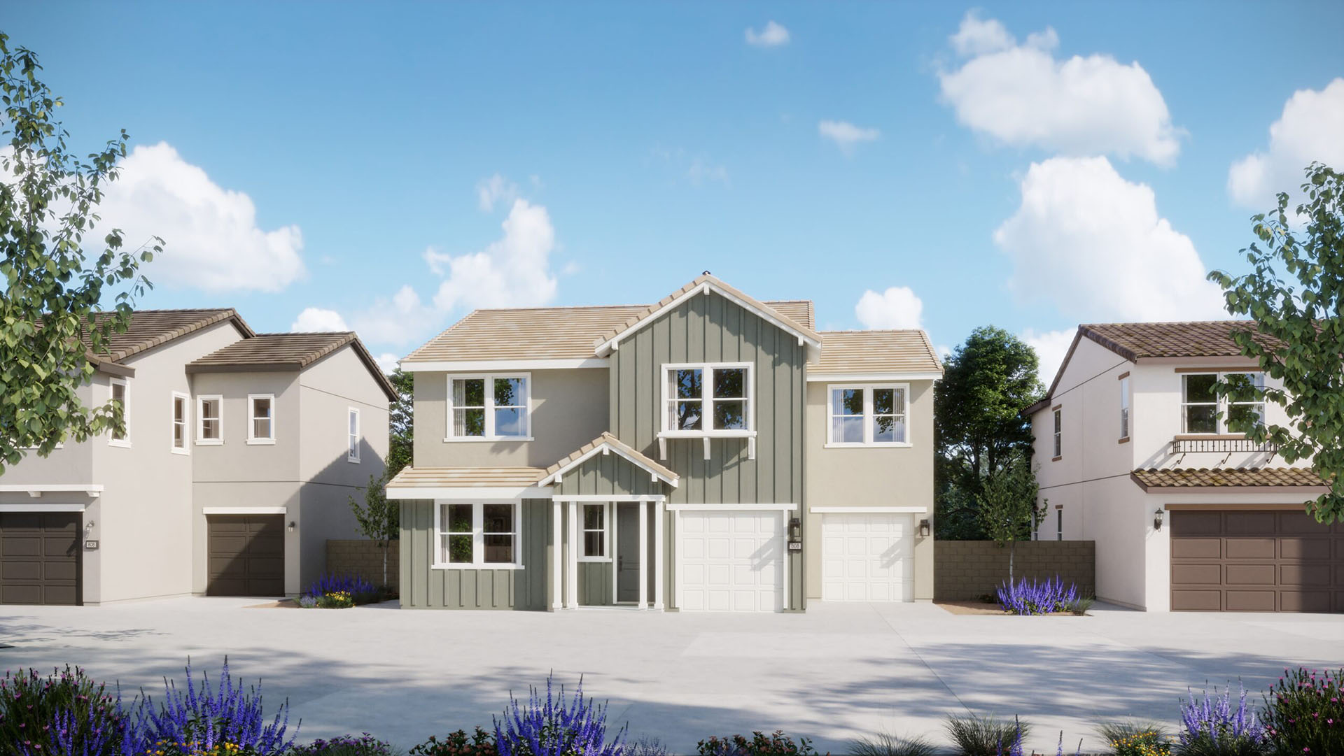 Elevation B - Plan 1 - Walnut - Harvest at Limoneira