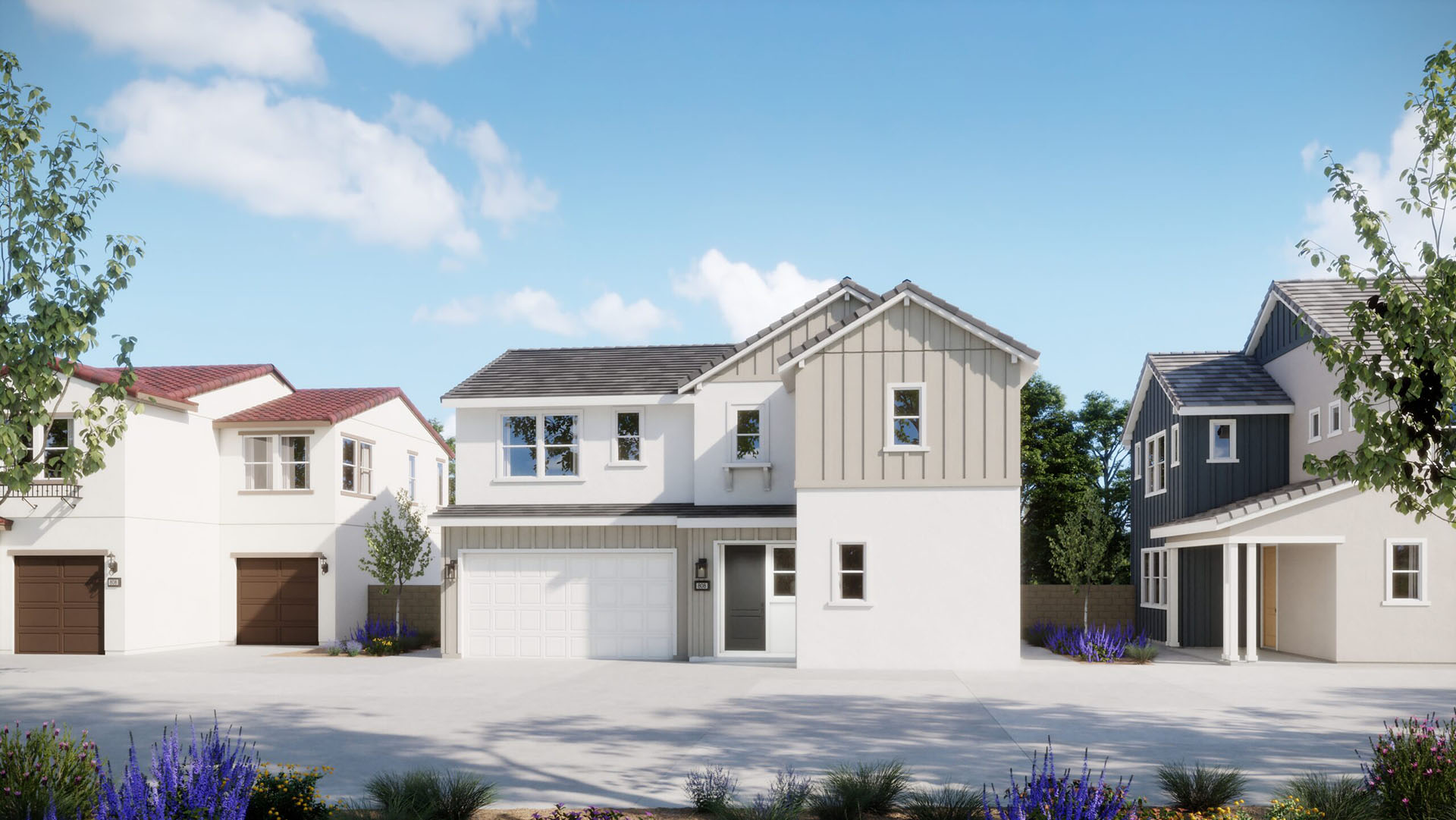 Elevation B - Plan 3 - Walnut - Harvest at Limoneira