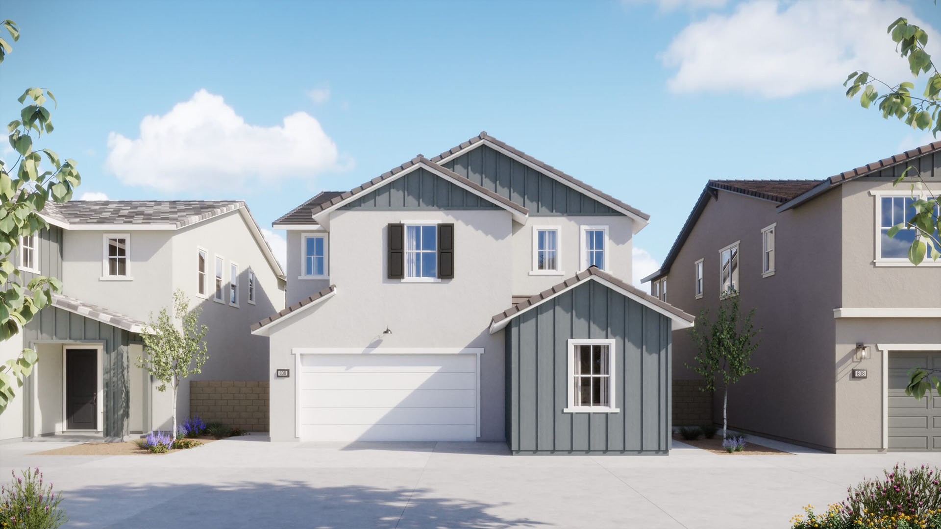 Farmhouse Elevation - Plan 2 - Juniper - Harvest at Limoneira