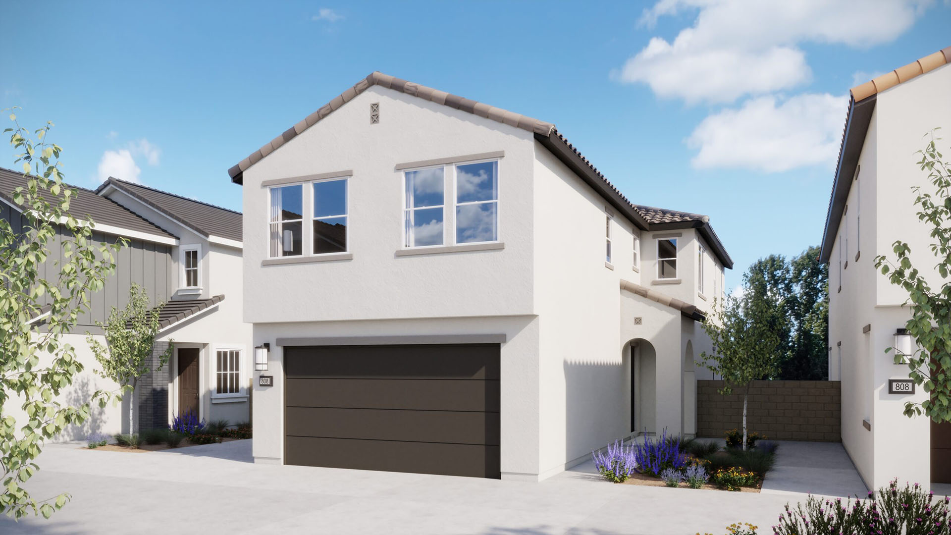 Progressive Spanish Elevation - Plan 1 - Arbor - Harvest at Limoneira