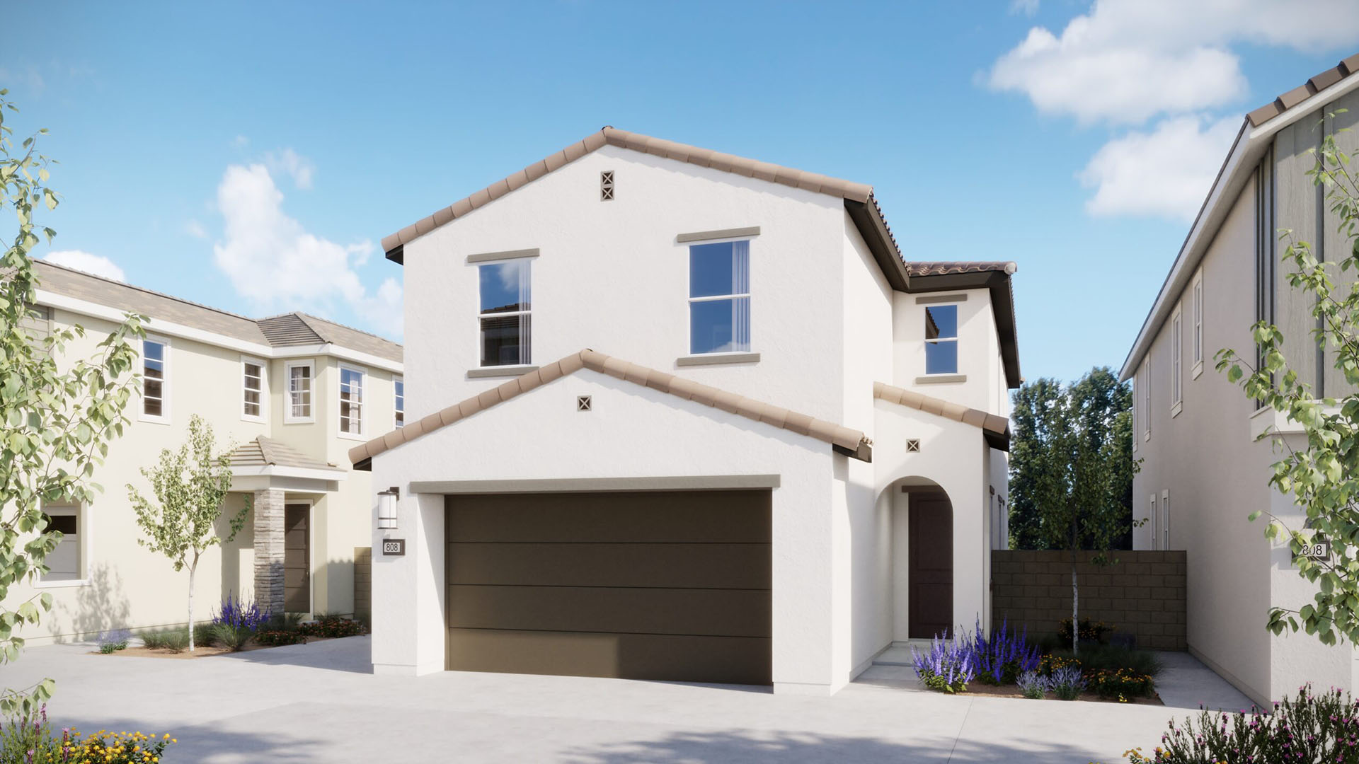 Progressive Spanish Elevation - Plan 2 - Arbor - Harvest at Limoneira