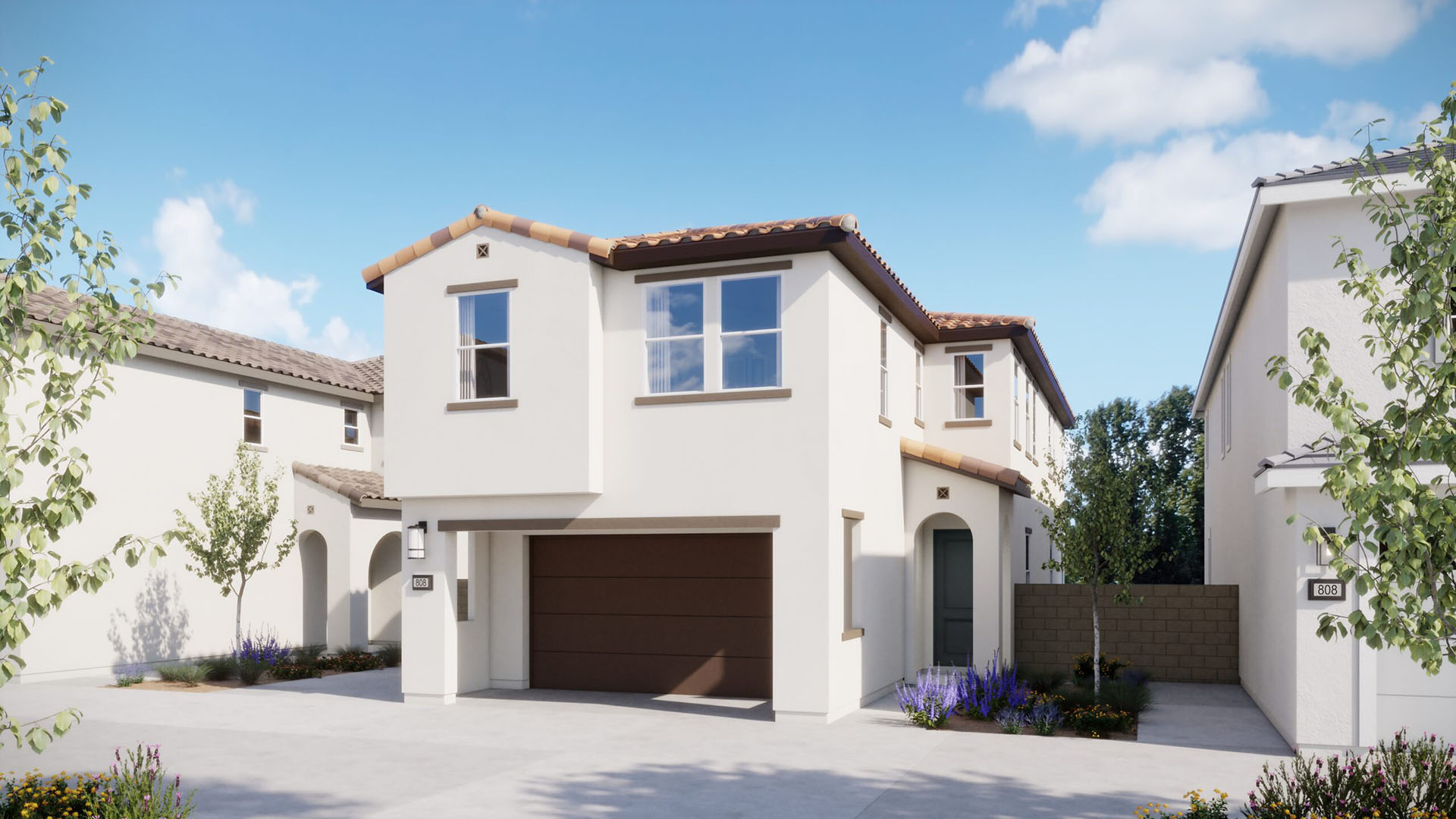 Progressive Spanish Elevation - Plan 3 - Arbor - Harvest at Limoneira