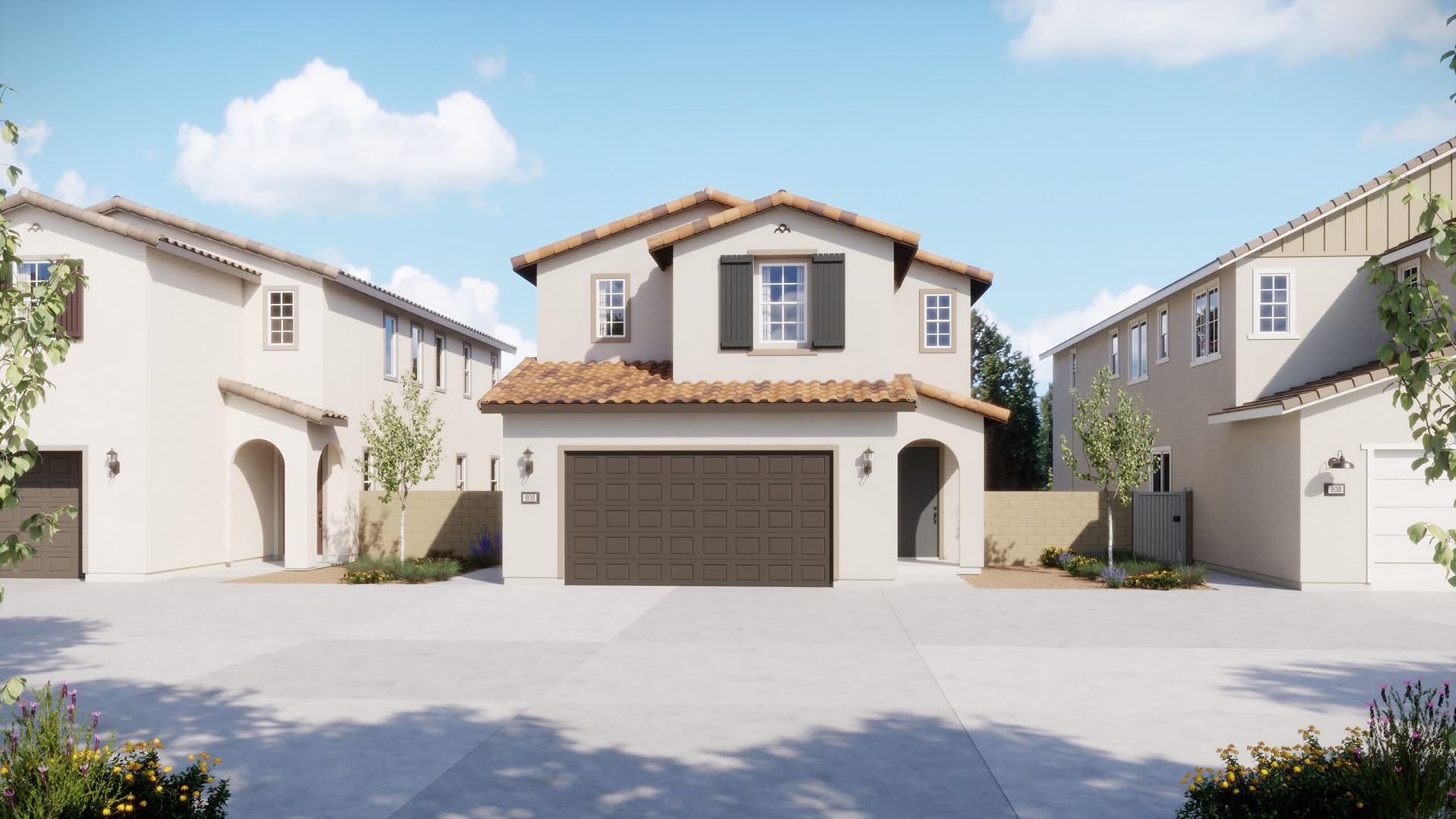 Spanish Elevation - Plan 1 - Oak - Harvest at Limoneira