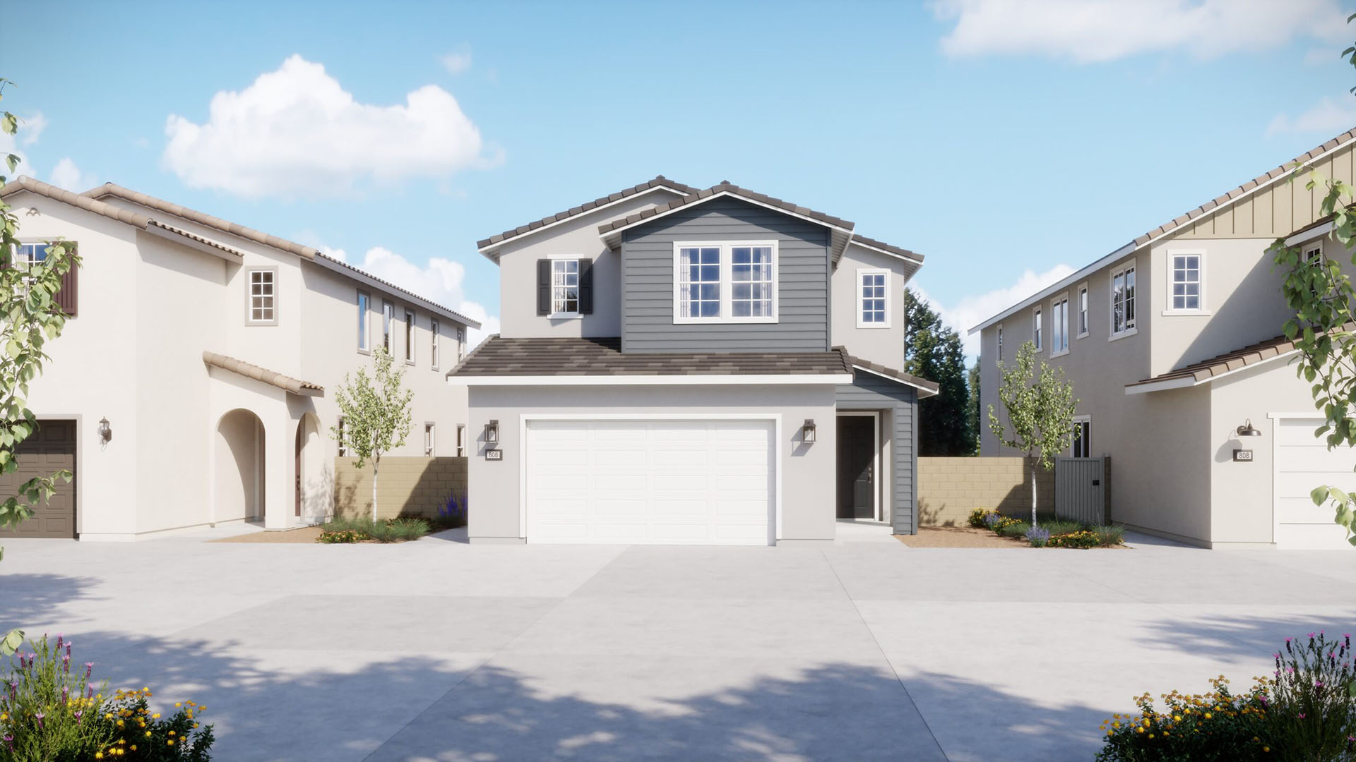 Traditional Elevation - Plan 1 - Oak - Harvest at Limoneira