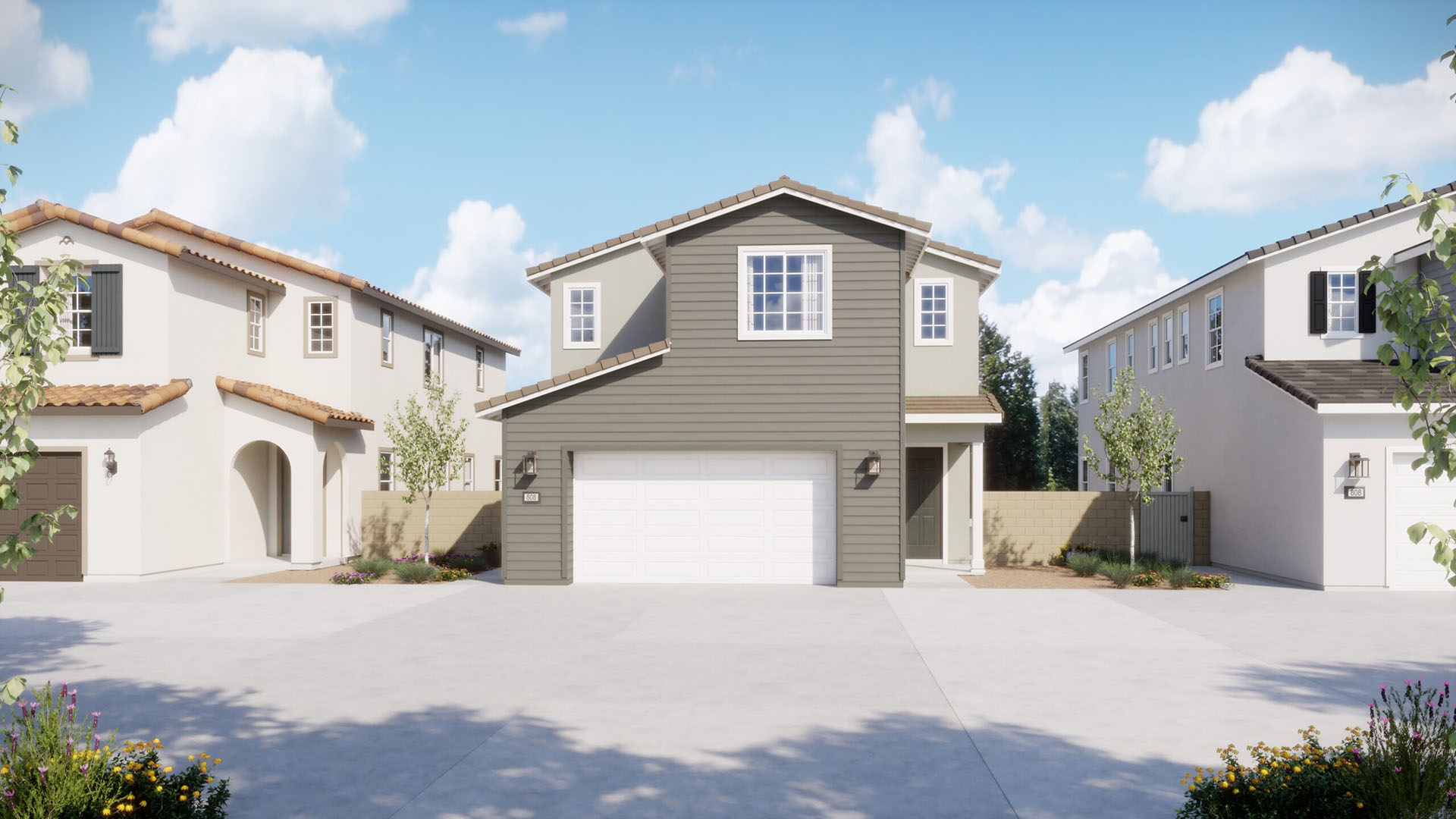 Traditional Elevation - Plan 2 - Oak - Harvest at Limoneira