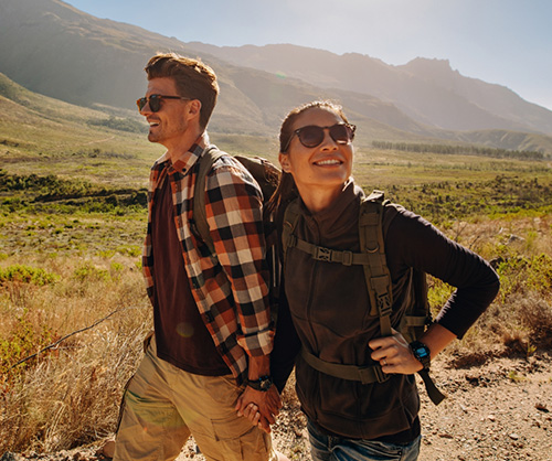 couple hiking